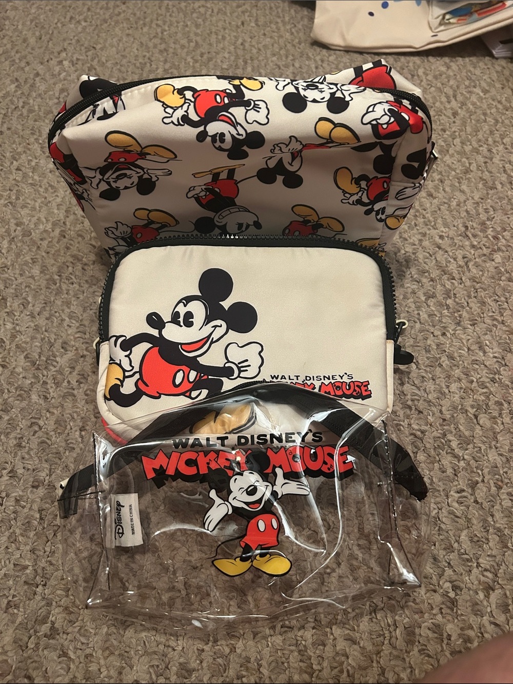 3 Mickey Mouse Bags